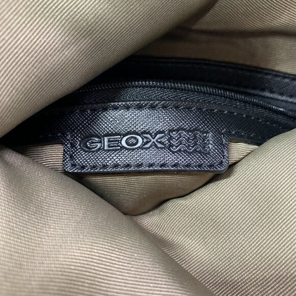 Geox Three Way Convertible Clutch Fold Over Shoulder Crossbody Bag - Black - Picture 11 of 15